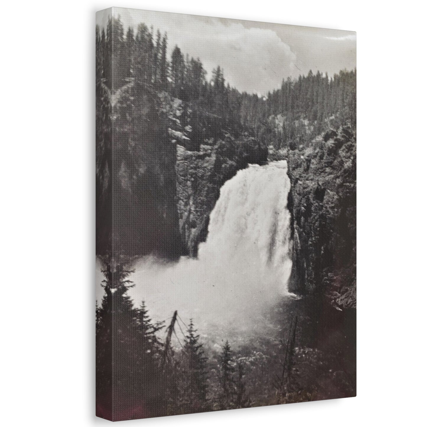 Upper Falls Yellowstone Stretched Canvas