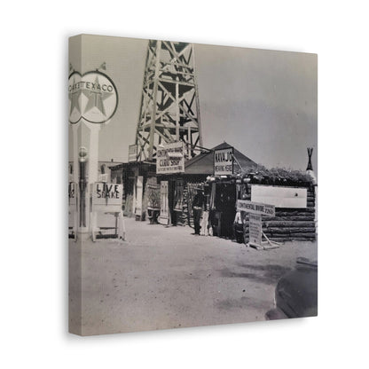 Texaco Station Continental Divide Canvas Gallery Wraps