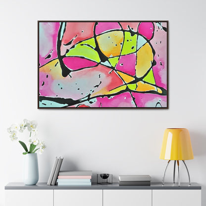 Pink Mouse Gallery Canvas Wraps Horizontal Frame 48″ x 32″ Walnut 1.25"