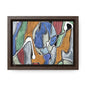 Blue Girl Gallery Canvas Wraps Horizontal Frame 7" x 5" Walnut 1.25"