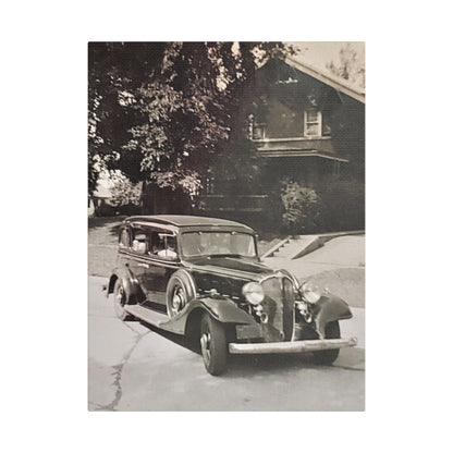 Classic Car Satin Canvas Stretched 12″ x 16″ (Vertical) 1.5"
