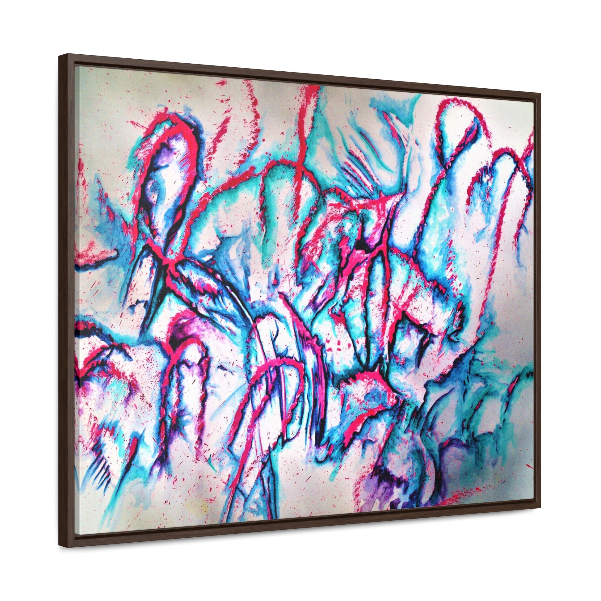 Pink Jellyfish Gallery Canvas Wraps, Horizontal Frame