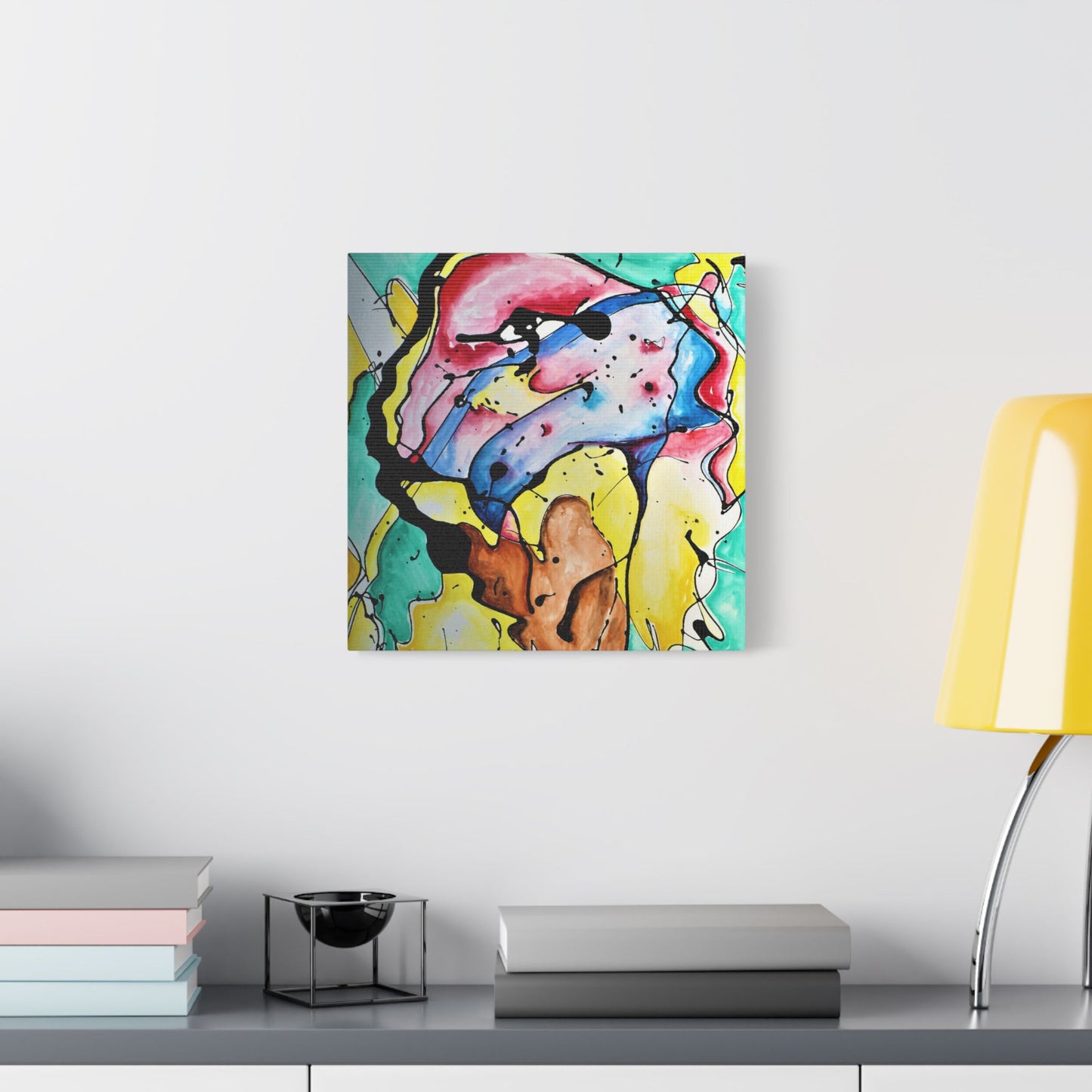 3rd Eye Sundae Satin Canvas Stretched - Kia Day Design