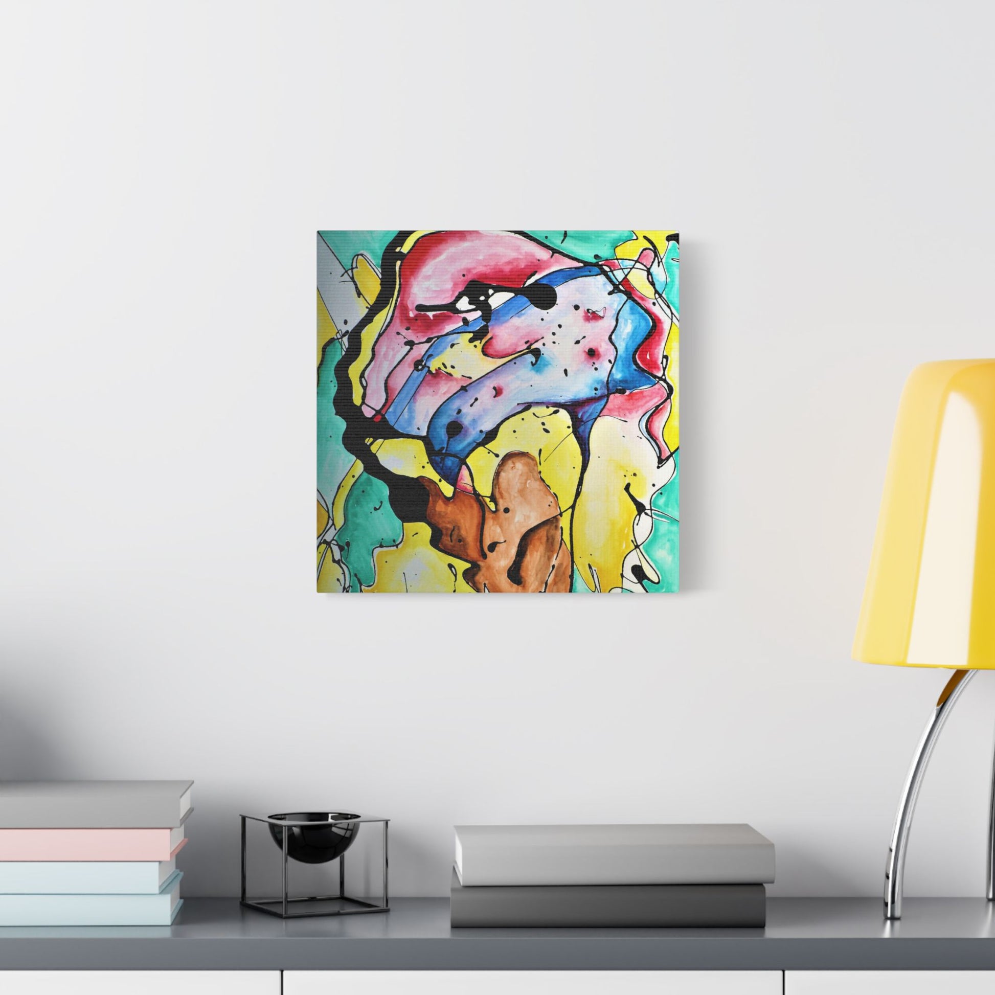 3rd Eye Sundae Satin Canvas Stretched - Kia Day Design