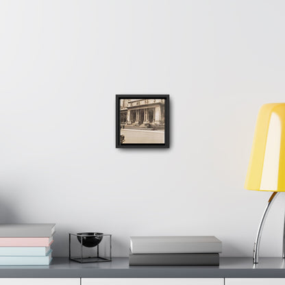 New York Public Library Gallery Canvas Wraps Square Frame 6″ x 6″ 1.25" Black
