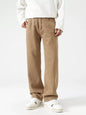 Men's Vintage Wash Wide Leg Jeans - Khaki -