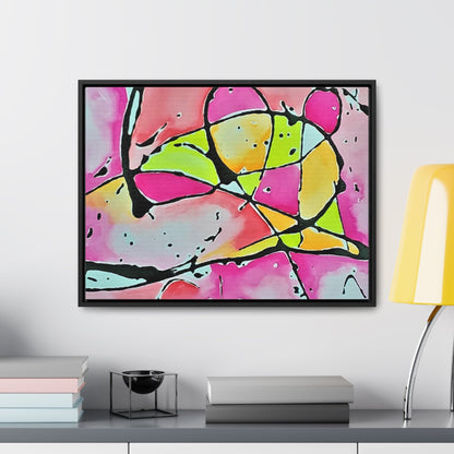 Pink Mouse Gallery Canvas Wraps Horizontal Frame 24″ x 18″ Black 1.25"