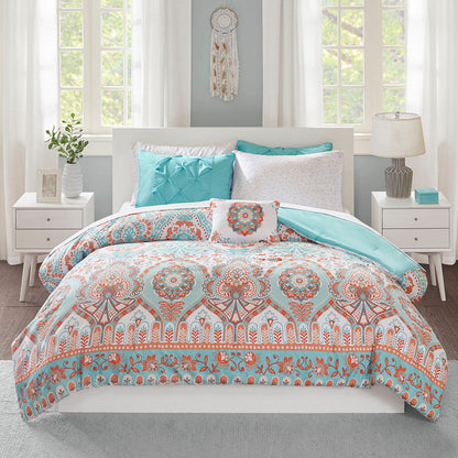 Twin XL Boho Comforter Set with Bed Sheets- HouseOfZazla- {{Product type}}