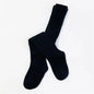 Solid Color Soft Knitted Baby Socks Black Small