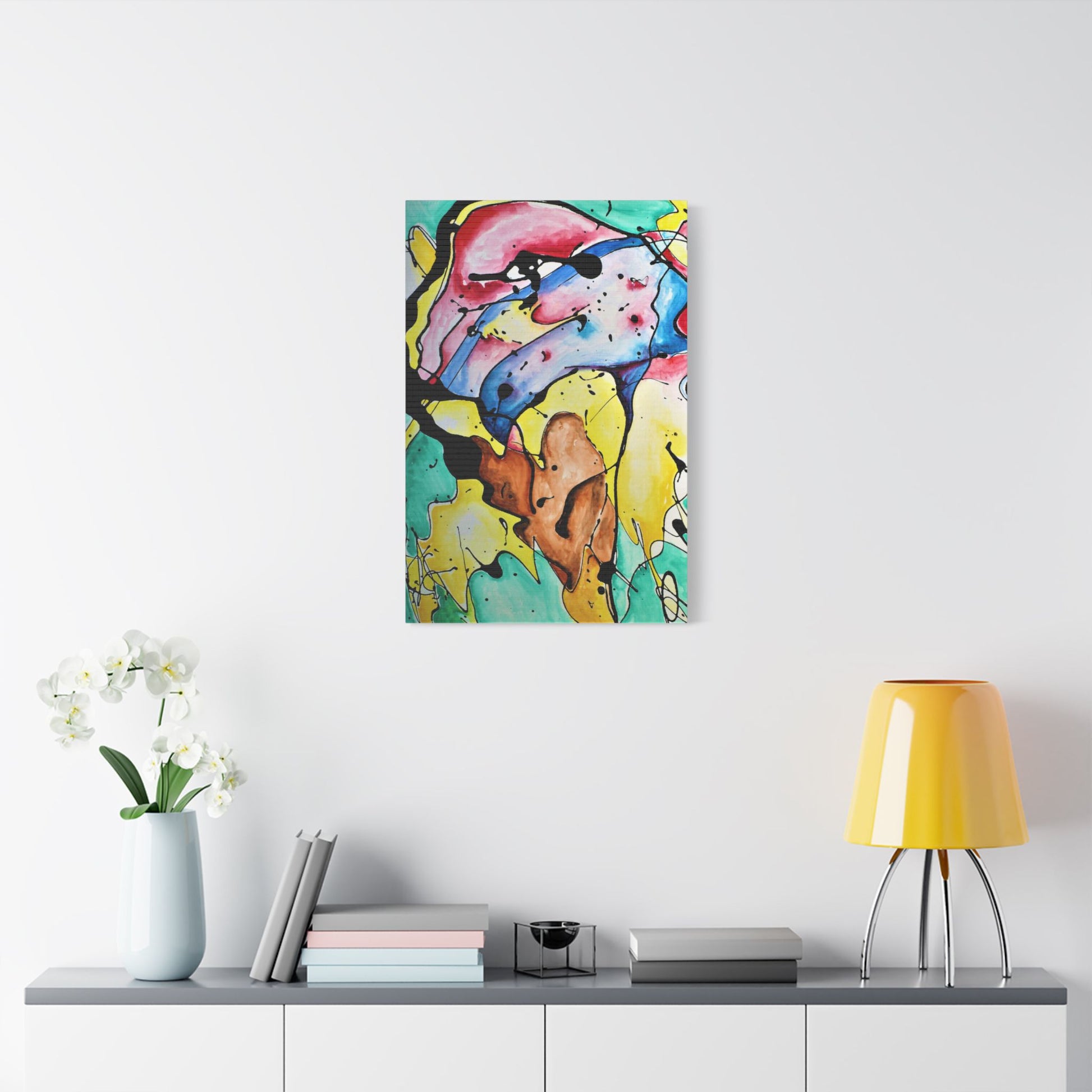 3rd Eye Sundae Satin Canvas Stretched - Kia Day Design