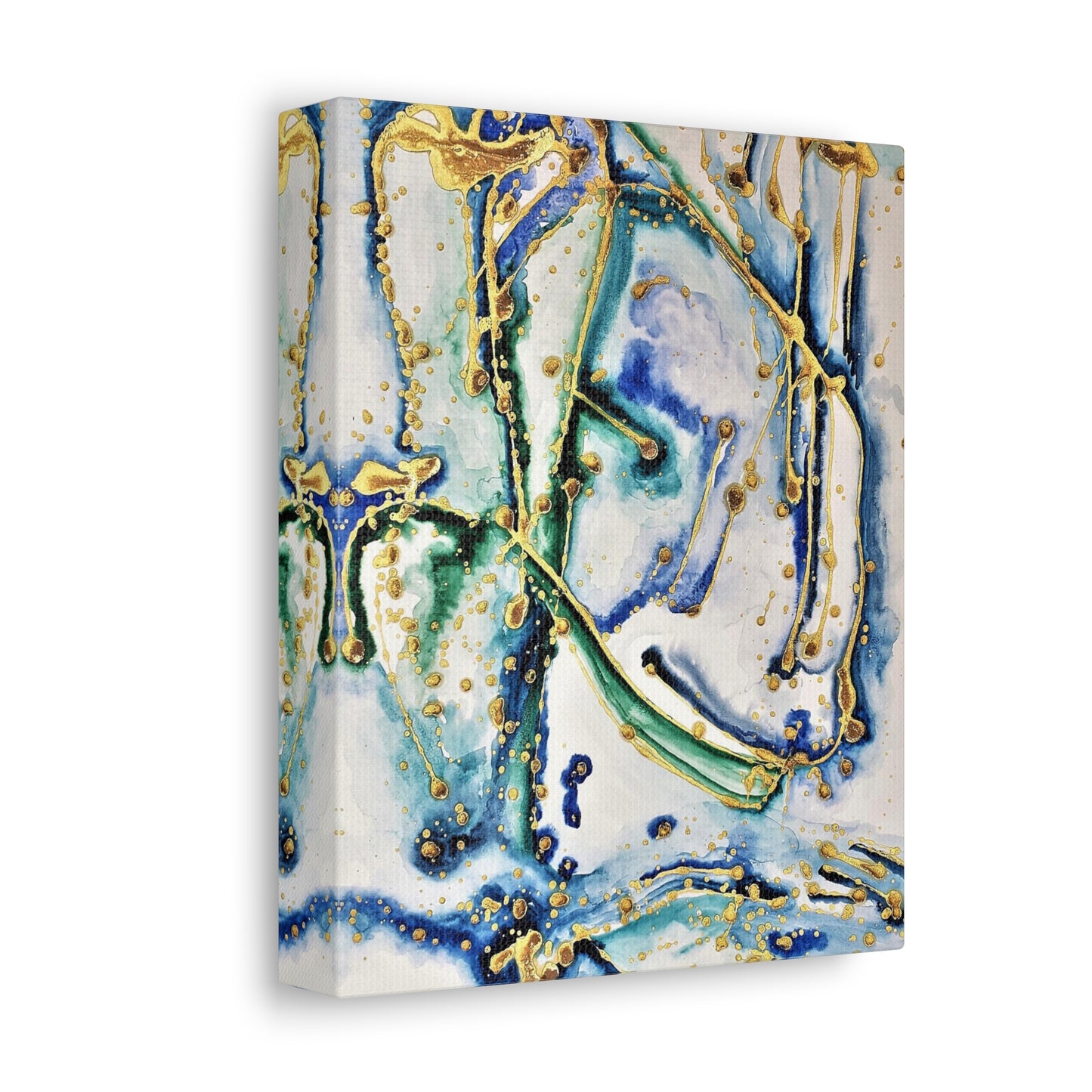 Blue Willow Stretched Canvas