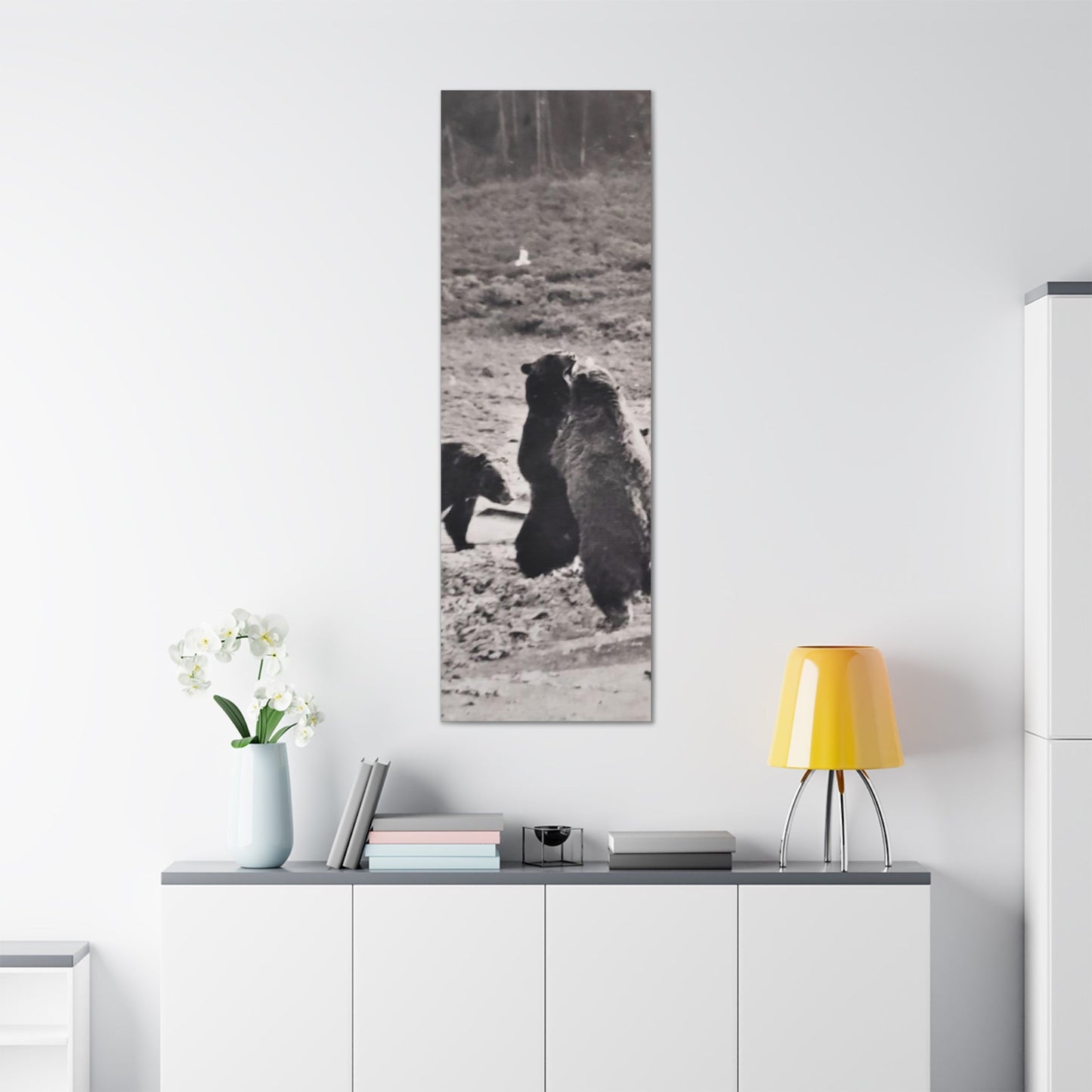 Yellowstone Grizzly Bears Canvas Gallery Wraps 20″ x 60″ 1.25"