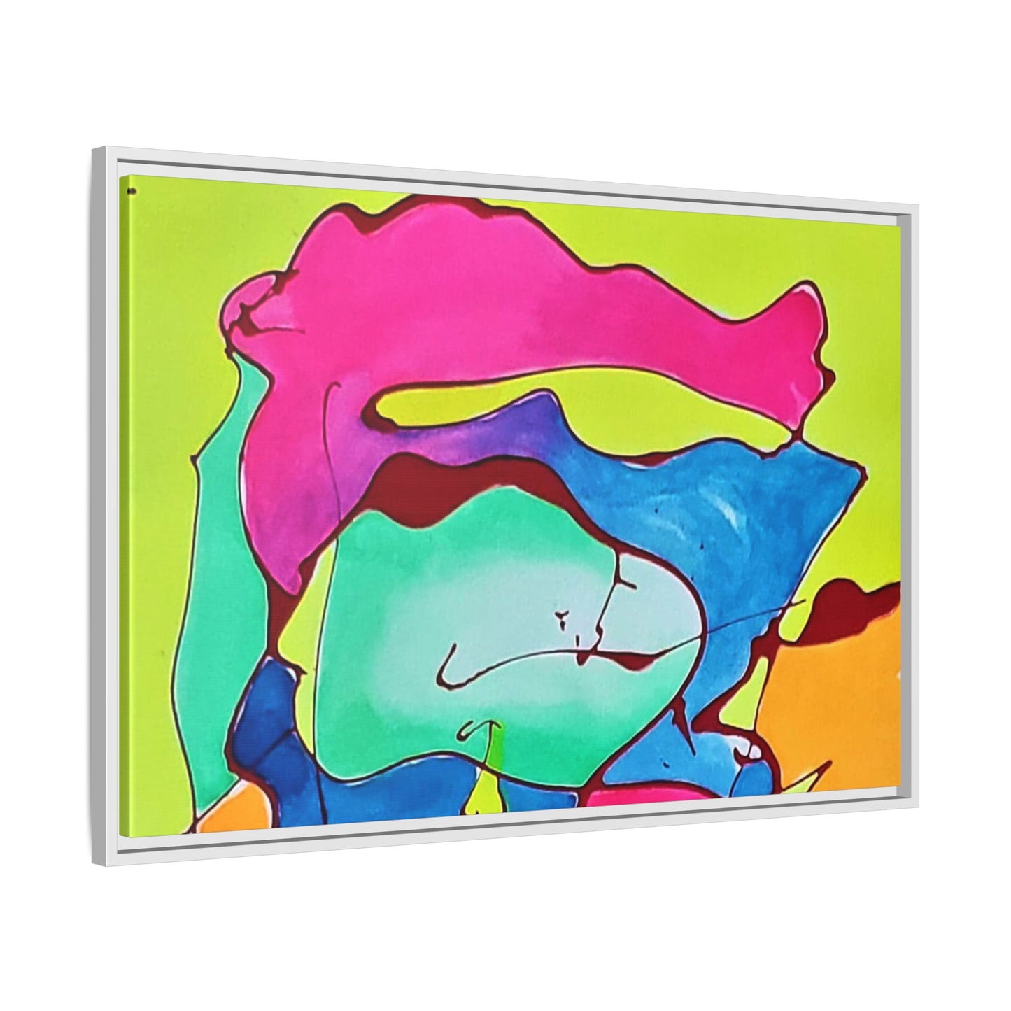 Kool Kid Matte Canvas Framed - Kia Day Design