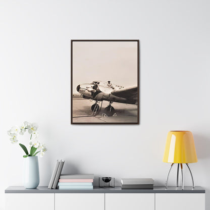 Refueling Mid-Contintent Chief Line 1939 Gallery Canvas Wraps Vertical Frame 24″ x 30″ Premium Gallery Wraps (1.25″) Walnut