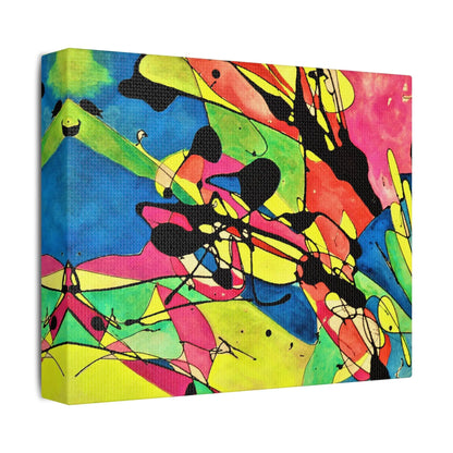 Exploding Earth Satin Canvas, Stretched