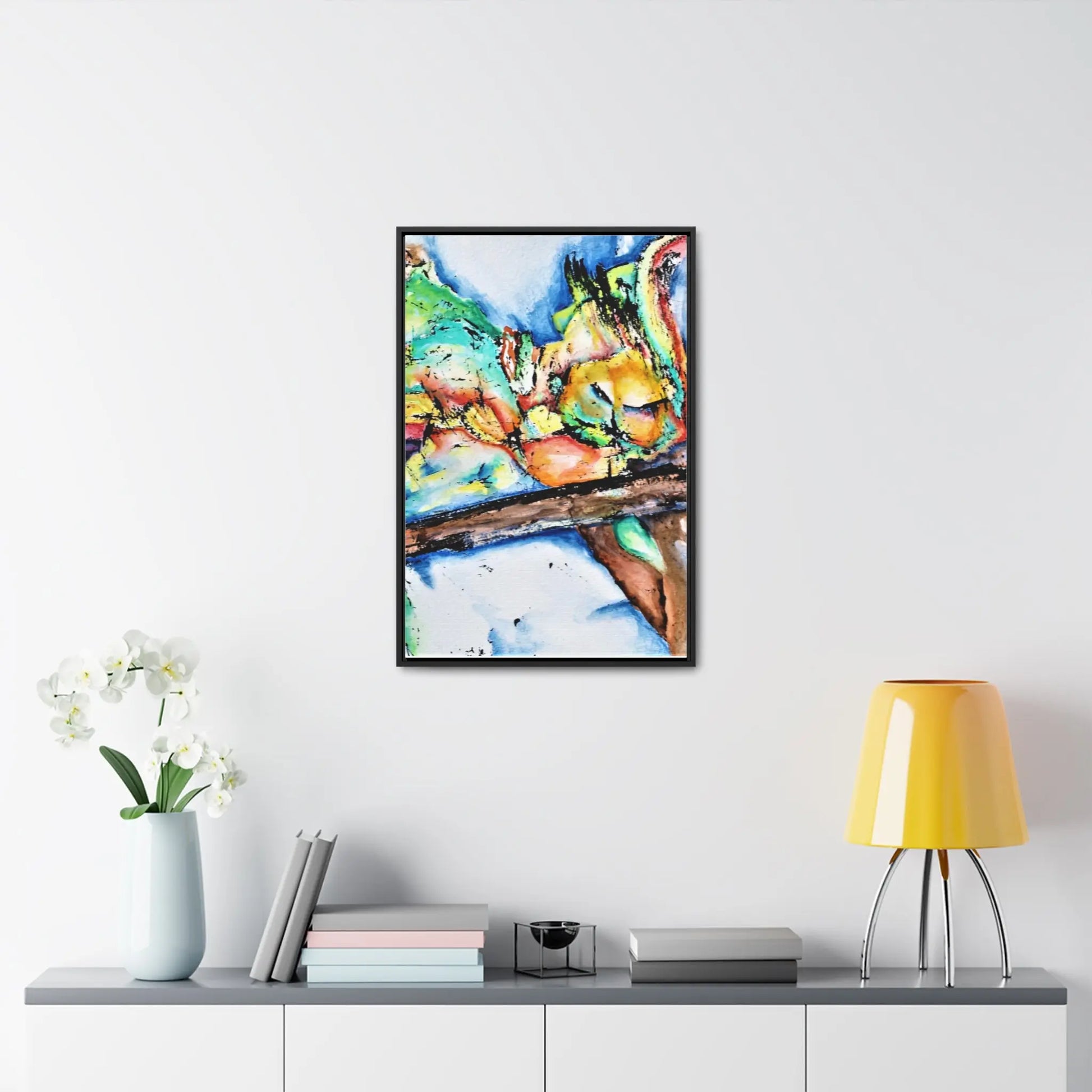 Owl In Flight Gallery Canvas Wraps, Vertical Frame