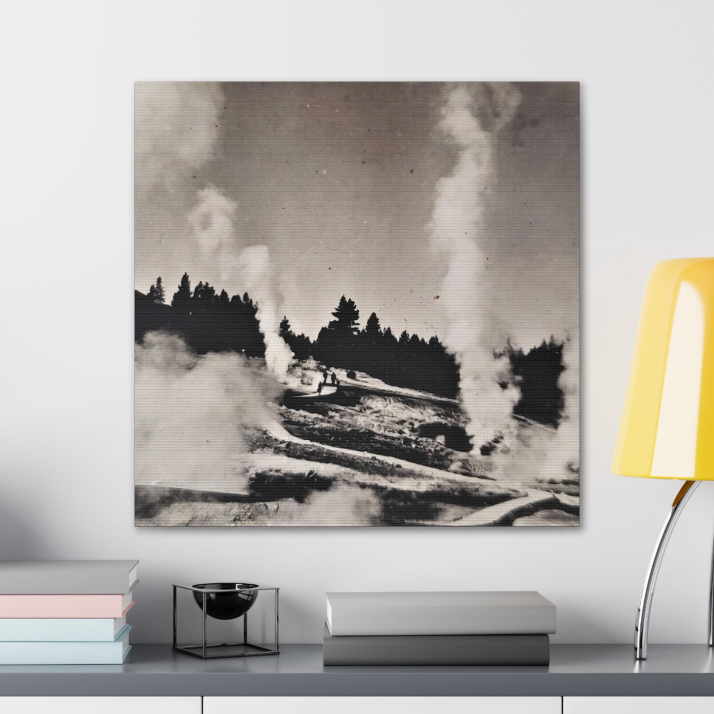 Norris Geyser Yellowstone Canvas Gallery Wraps