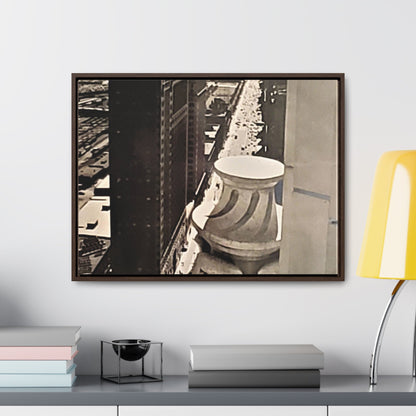 Michigan Ave Chicago Gallery Canvas Wraps Horizontal Frame 24″ x 18″ Walnut Premium Gallery Wraps (1.25″)