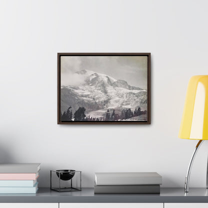 Mount Rainier Gallery Canvas Wraps Horizontal Frame 16″ x 12″ Walnut Premium Gallery Wraps (1.25″)