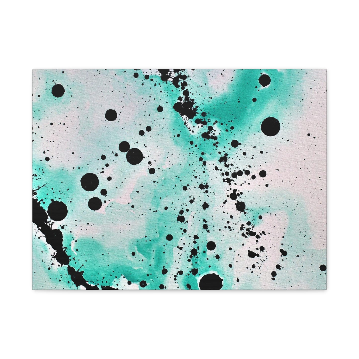 Teal Burst Canvas Gallery Wraps