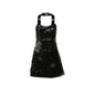 Chic Halter Party Dress - Black L - dress