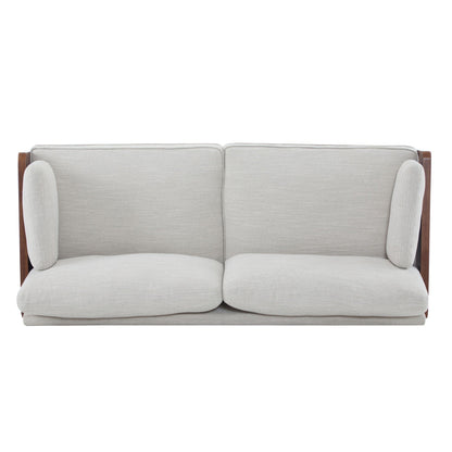 Mid Century Moderne Sofa With Wood Sides- Unique Piece Furniture- {{Product type}}