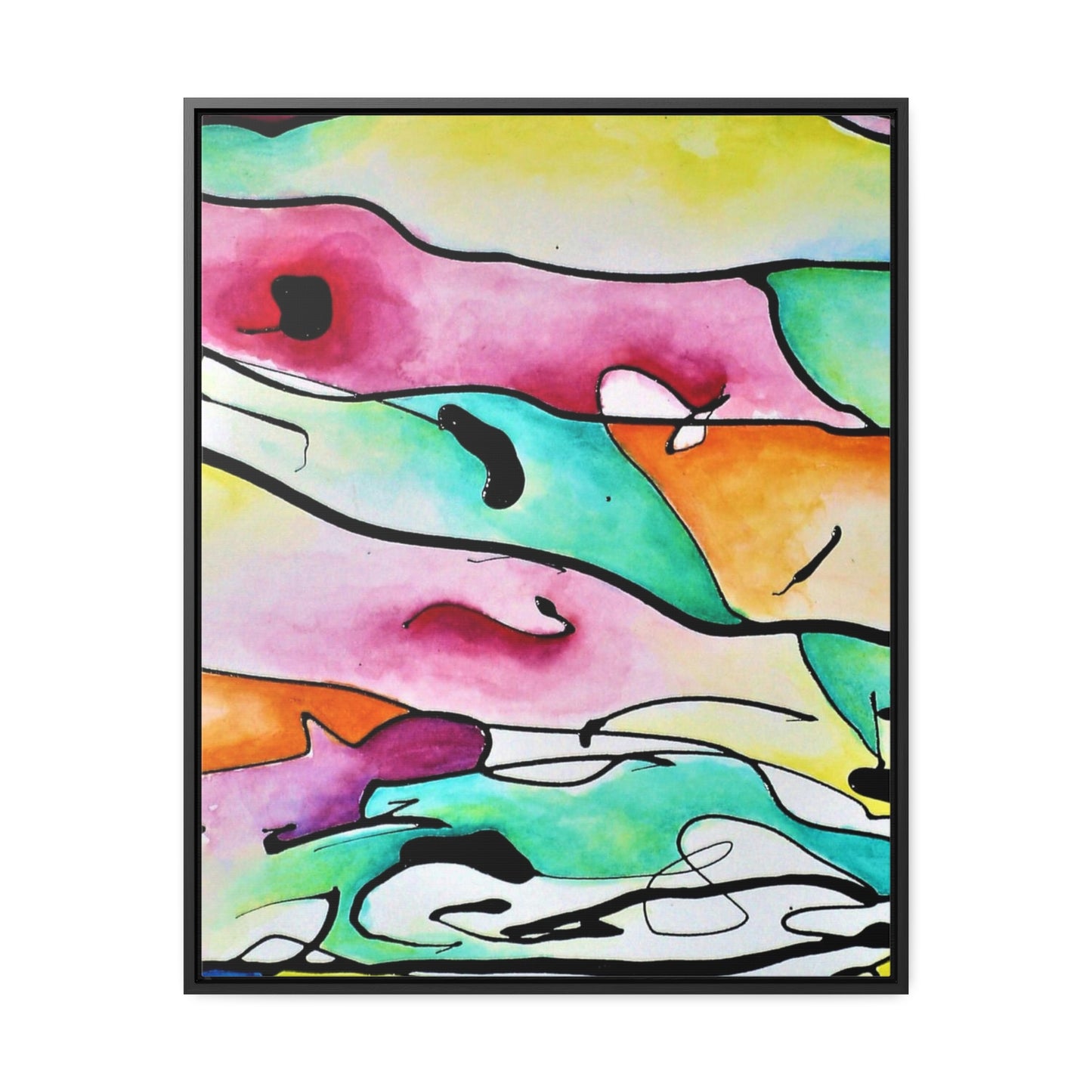 Shredded Paper Gallery Canvas Wraps, Vertical Frame