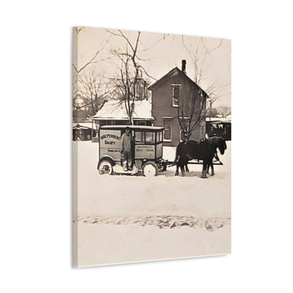Milk Man Stretched Canvas