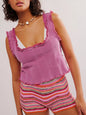 Lettuce Trim Square Neck Tank- Shopimist- {{Product type}}