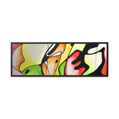 Red Mushroom Gallery Canvas Wraps, Horizontal Frame 36″ x 12″ Black Premium Gallery Wraps (1.25″)