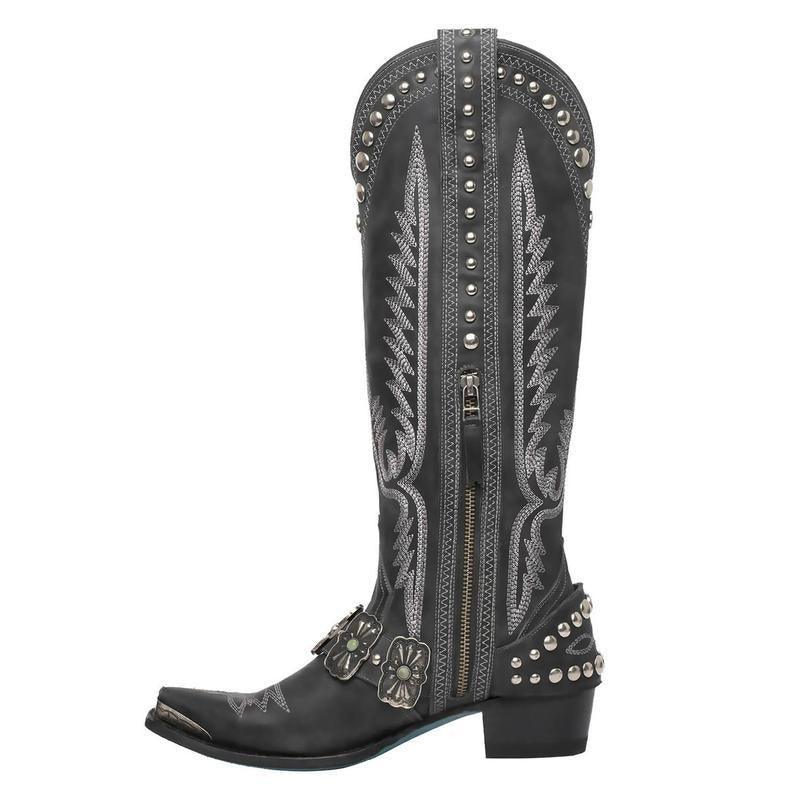 Women’s Custom Embellished Cowgirl Boots- Country in My Heart- {{Product type}}