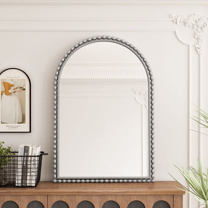 Vintage Iron Art Arch Mirror, Wall Hanging Or Table Display - - Wall Mirrors