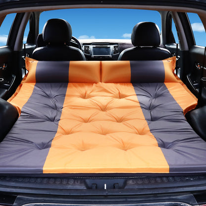 Suede Fabric Automatic Inflatable Car Air Bed for SUV Back Seat