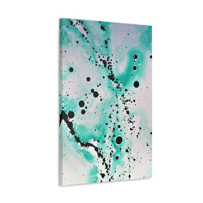 Teal Burst Canvas Gallery Wraps