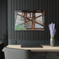 Urban Rusted Bridge Graffiti Acrylic Print French Cleat Hanging - 30″ x 20″ (Horizontal) 0.25'' - Home Decor
