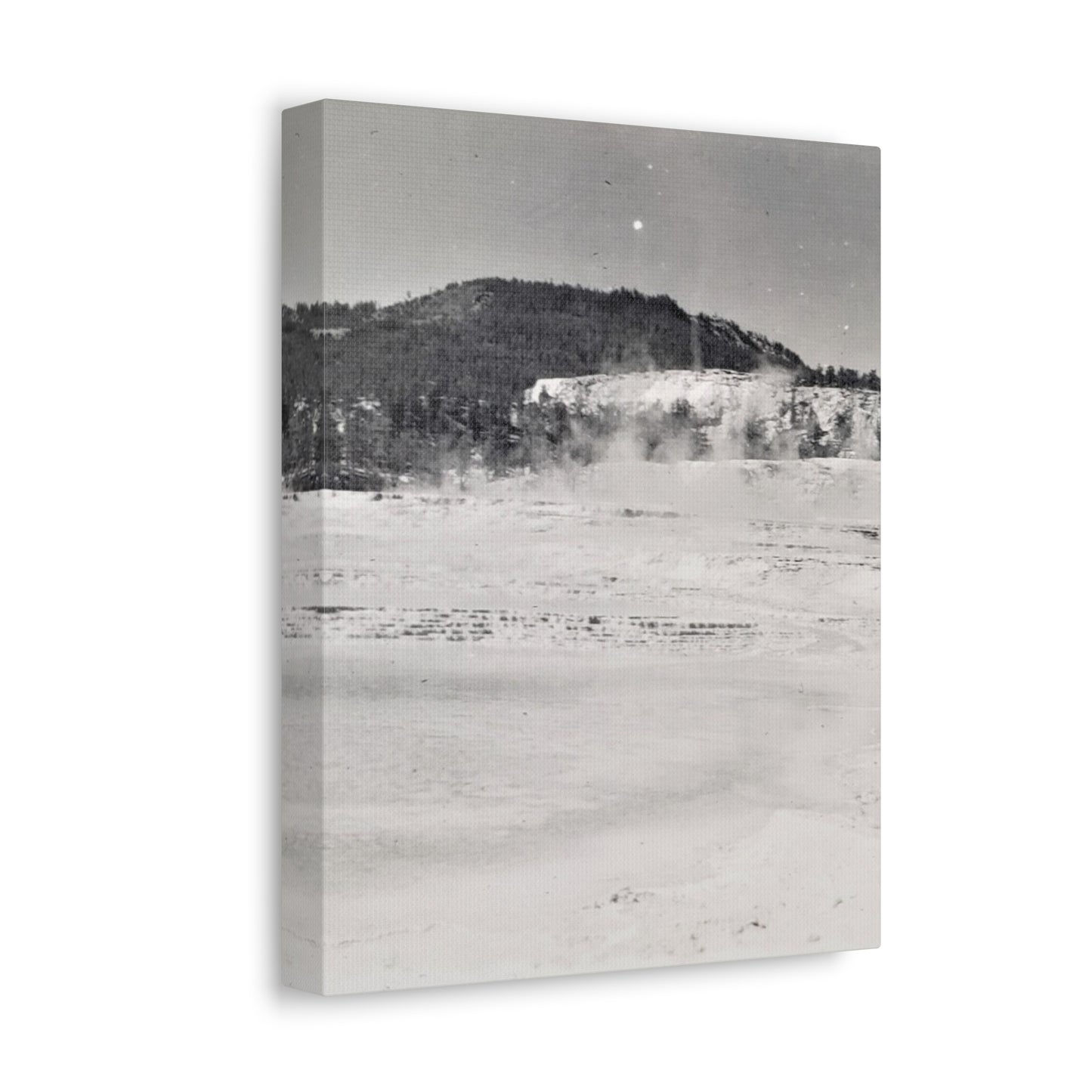 Mammoth Hot Springs Yellowstone Stretched Canvas