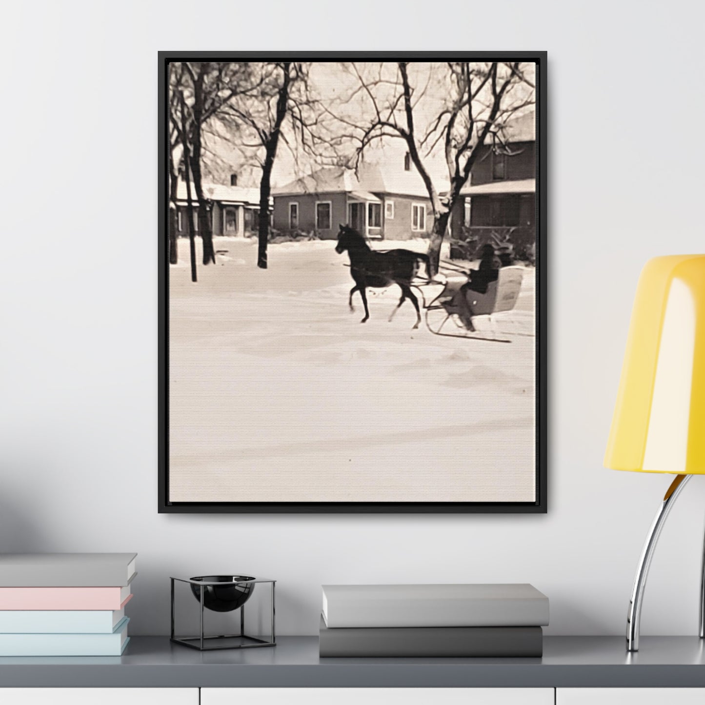 Carriage Ride Gallery Canvas Wraps, Vertical Frame