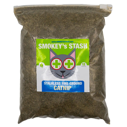 12 Ounce Bag Smokeys Stash Catnip Stalkless Dried Ground Premium Bulk Strong Cat nip for Cats - Kia Day Design
