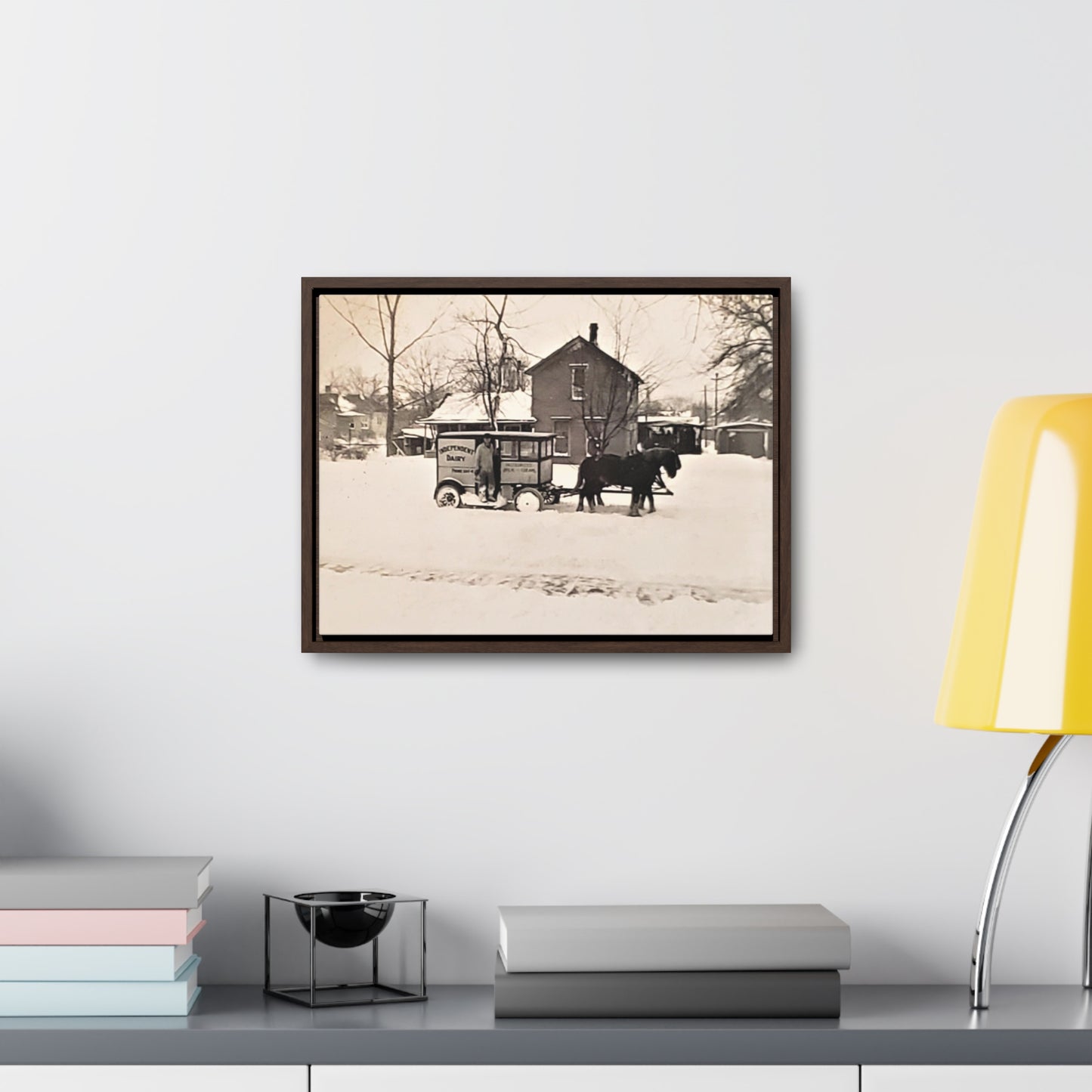 Milk Man Gallery Canvas Wraps, Horizontal Frame