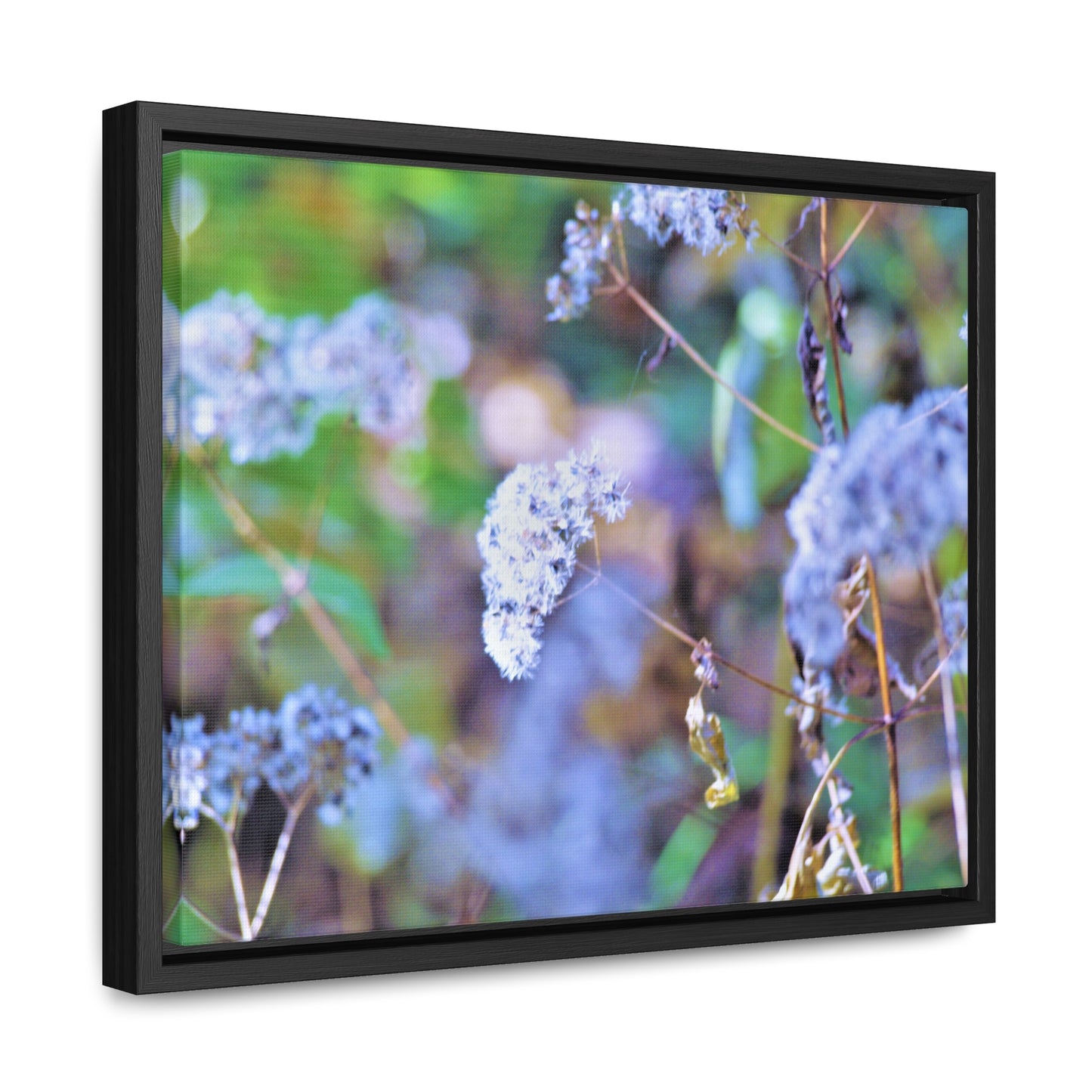 Macro Blue Gallery Canvas Wraps, Horizontal Frame