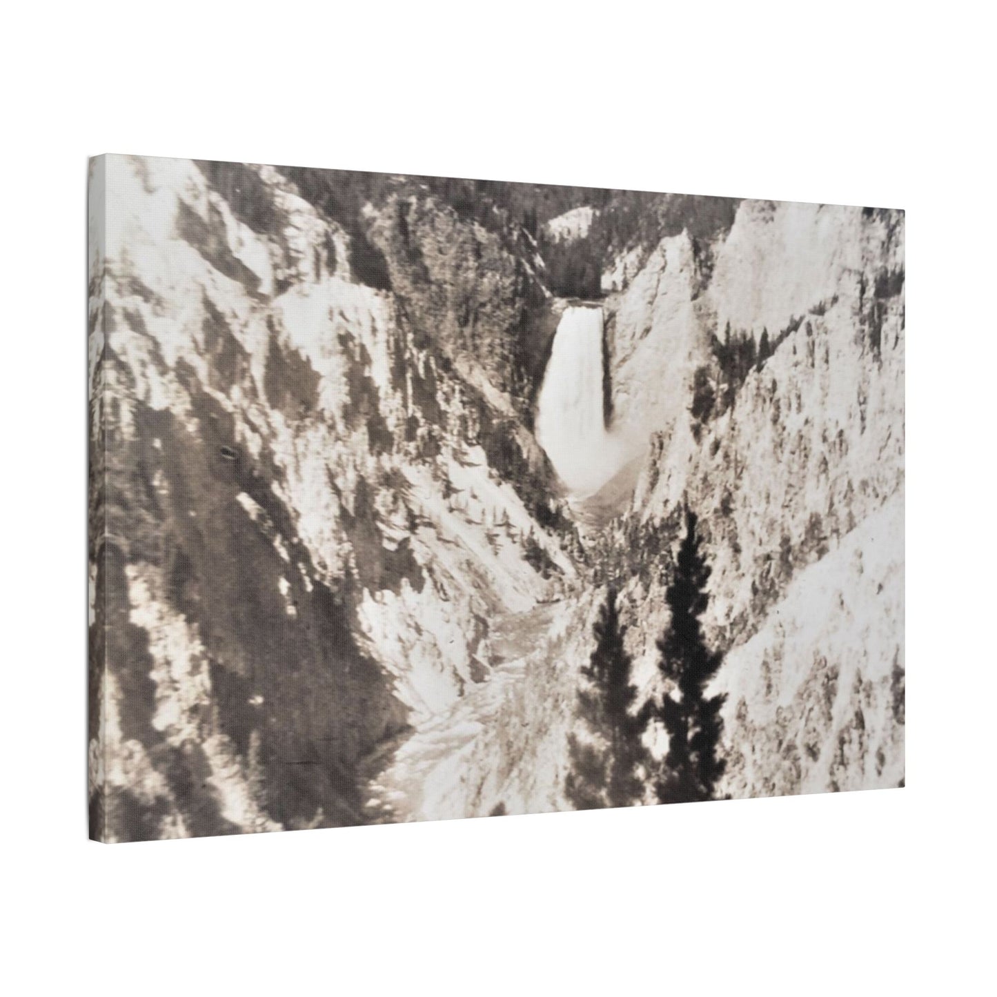 Artists Point Yellowstone Satin Canvas, Stretched