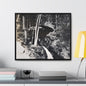 Narada Falls Yellowstone Gallery Canvas Wraps Horizontal Frame 24″ x 20″ Black 1.25"