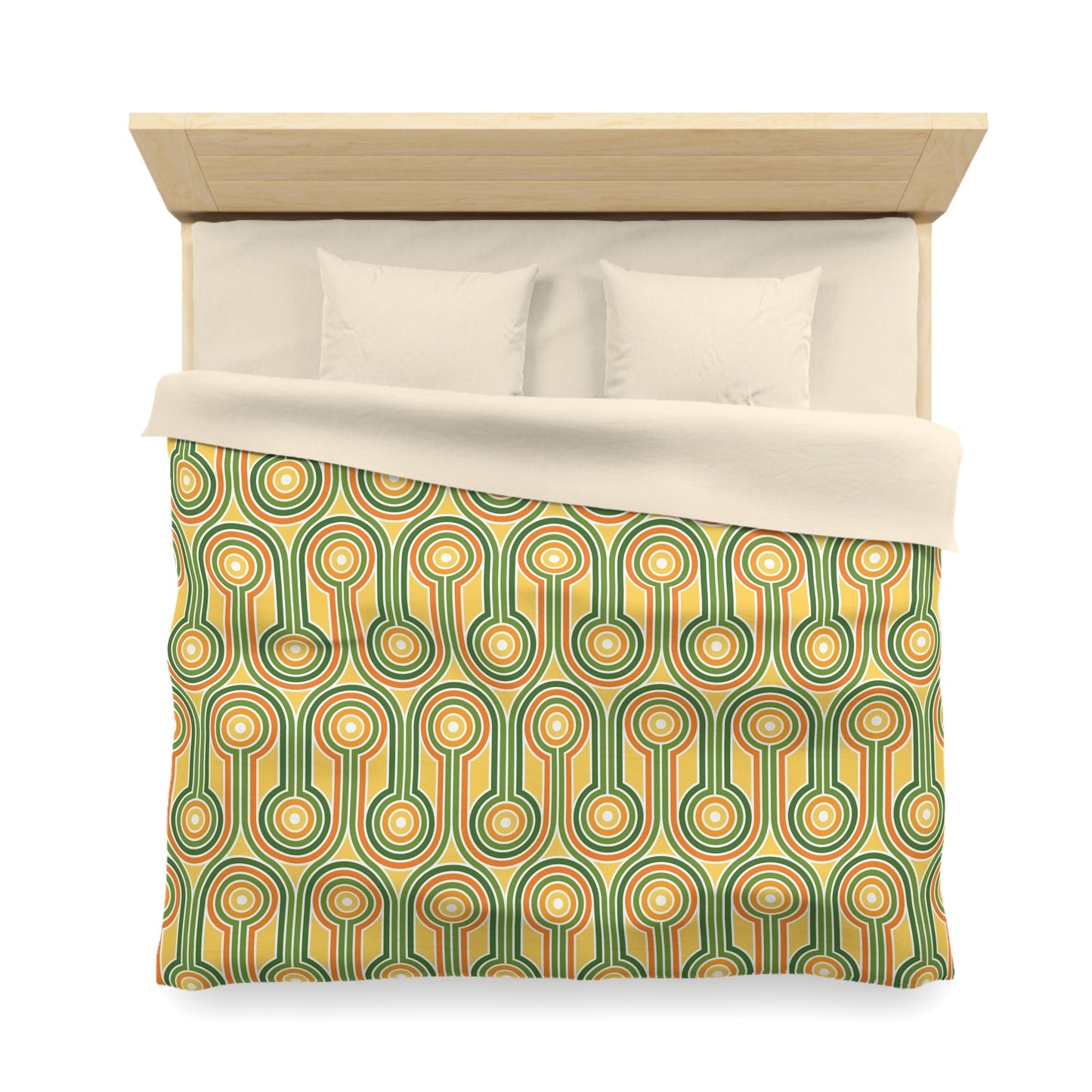 Retro Pattern Microfiber Duvet Cover - Kia Day Design