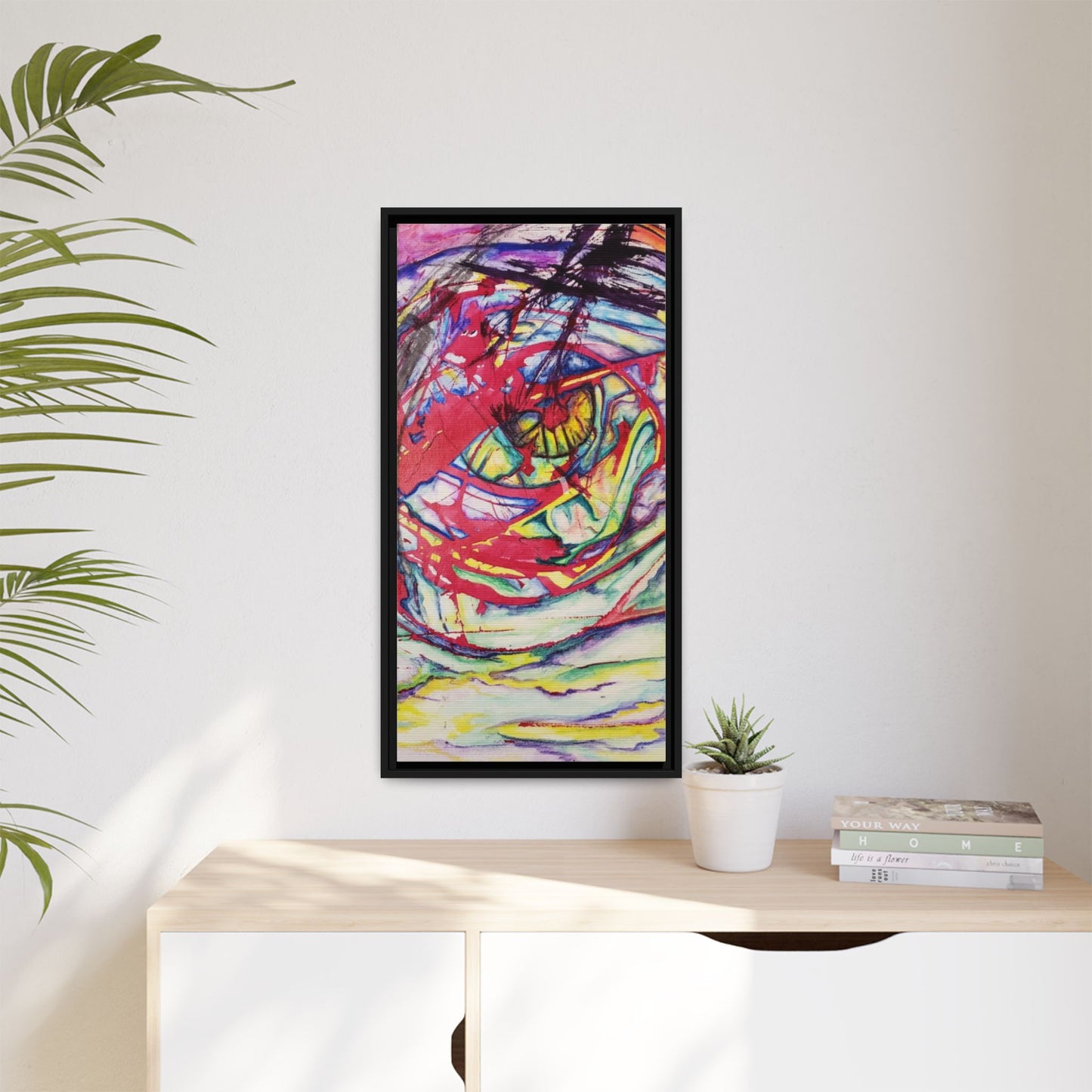 The Eye Framed Art Print - Kia Day Design