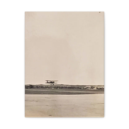 Plane Landing Omaha Airport 1939 Stretched Canvas