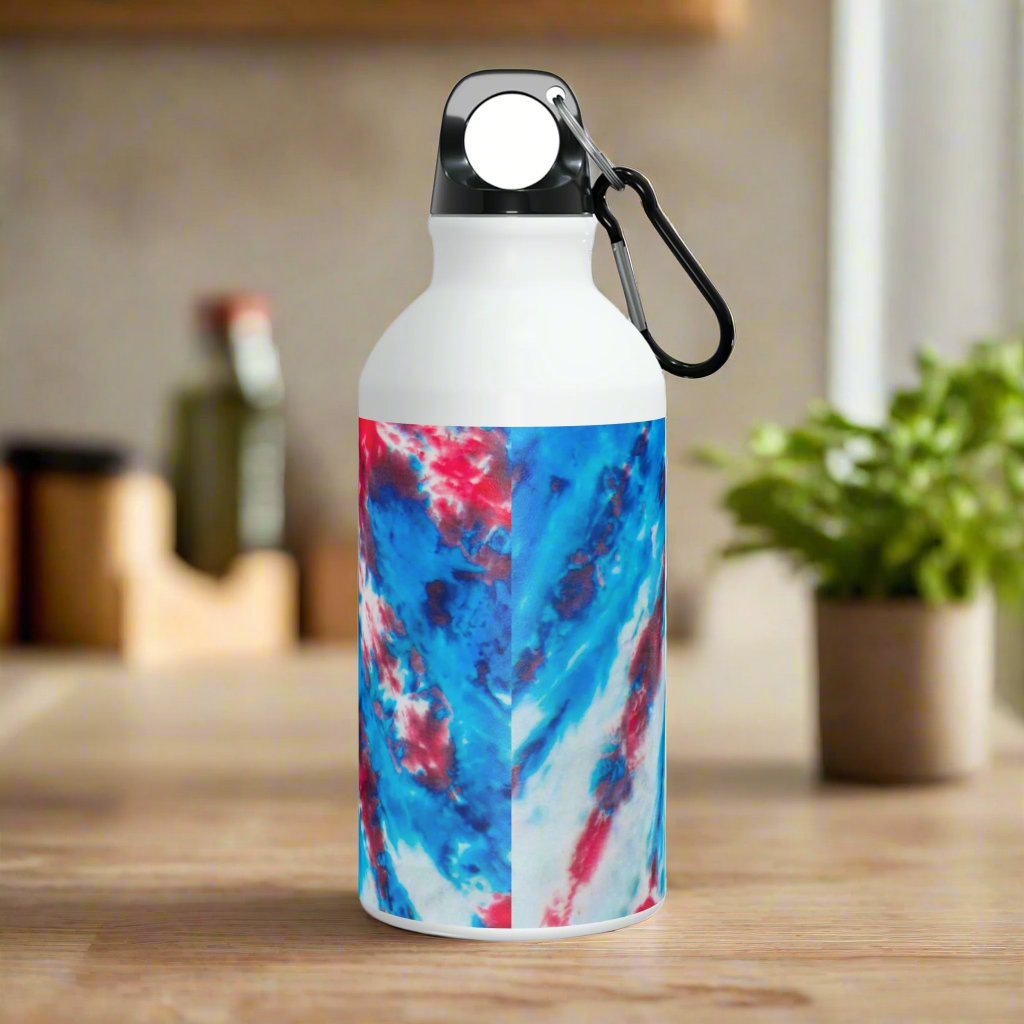 Red White Blue Tie Dye Oregon Sport Bottle