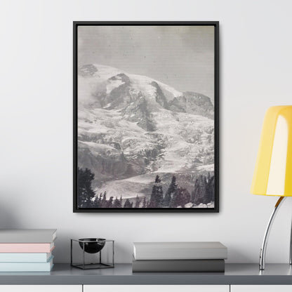 Mount Rainier Gallery Canvas Wraps Vertical Frame 18″ x 24″ Premium Gallery Wraps (1.25″) Black