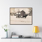 Milk Man Gallery Canvas Wraps Horizontal Frame 40″ x 30″ Walnut 1.25"