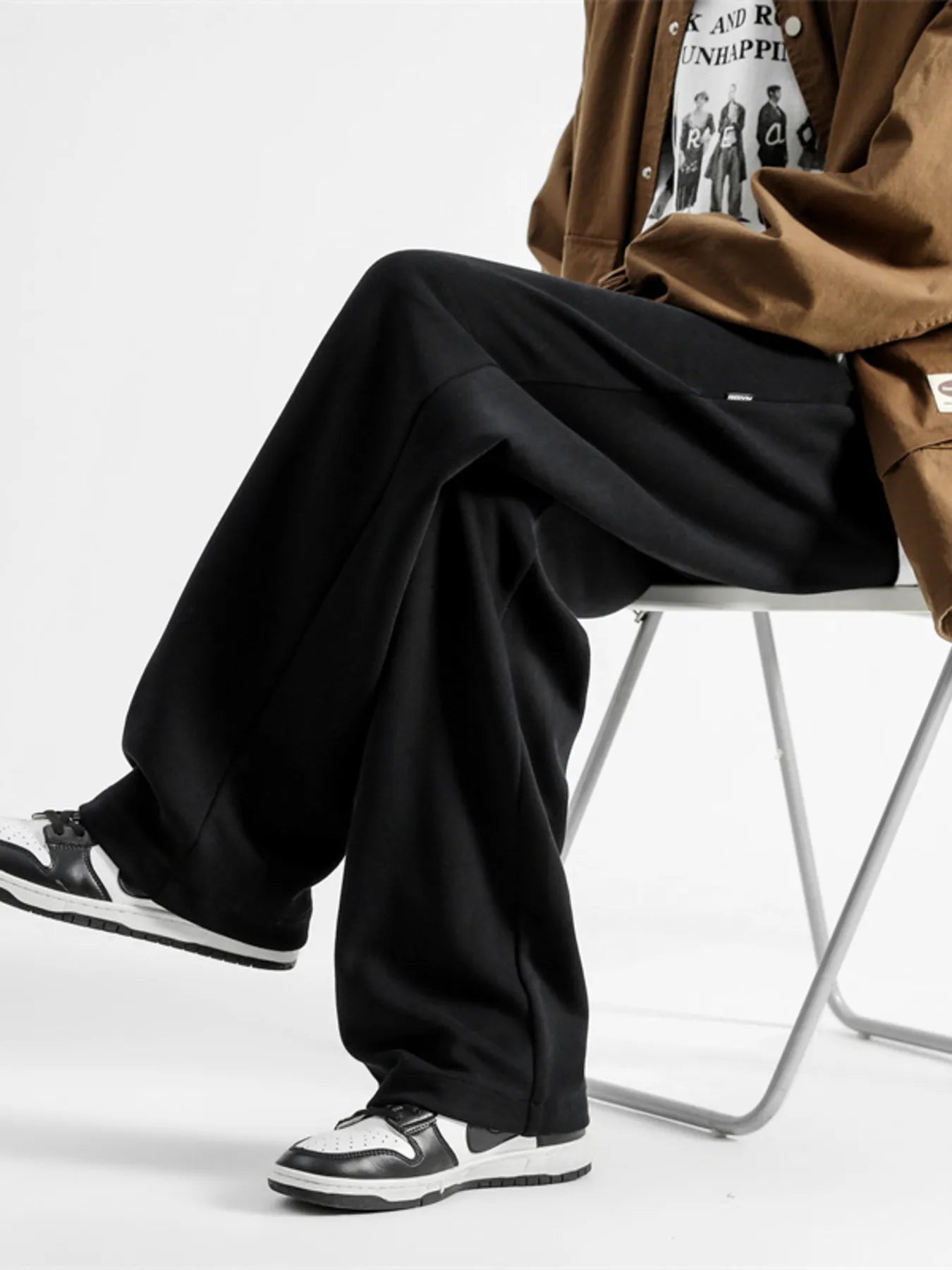 Men's Full Size Casual Loose Fit Sweatpants Plus Size - -