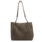 Retro Large Capacity Shoulder Bag - Green - handbag